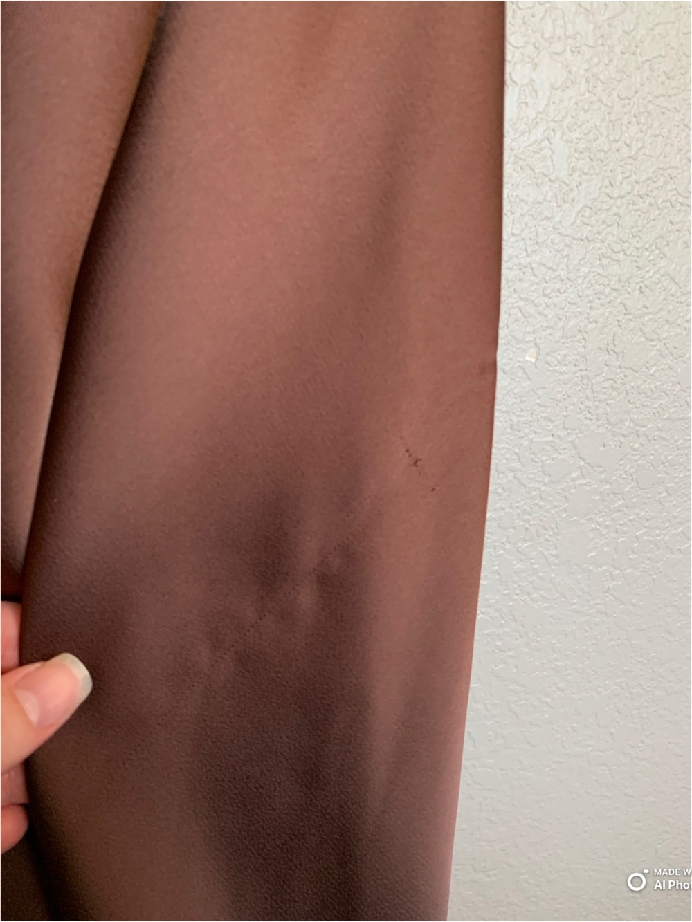 Lulus XS Signature Elegance Chocolate Brown Satin One Shoulder Maxi Dress NWT - Picture 9 of 17